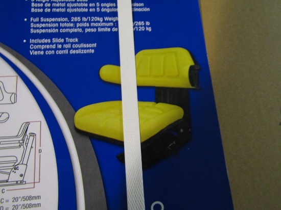 NEW YELLOW UNIVERSAL TRACTOR SEAT