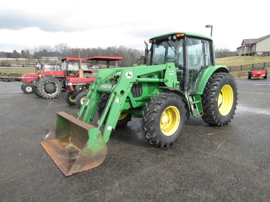 6420 JOHN DEERE TRACTOR W/ CAB AND LOADER