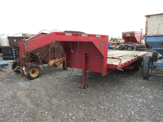 20FT WILRO GOOSENECK FLATBED TRAILER - NO TITLE