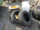 (2) IMPLEMENT TIRES AND RIMS - BOTH ONE PRICE