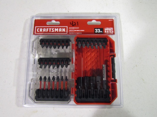 33PC CRAFTSMAN IMPACT SCREWDRIVER SET