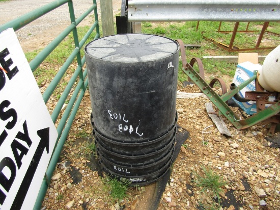 (5) PLASTIC TUBS - NO LIDS - ALL ONE PRICE