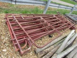 (6) 12FT RED CORRAL PANELS - ALL ONE PRICE