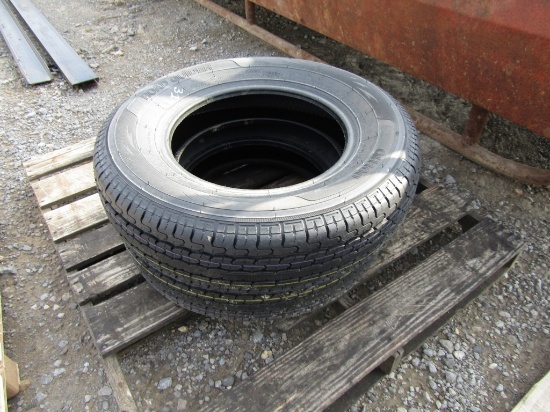 (2) NEW 205/75R15 TRAILER TIRES - BOTH ONE PRICE