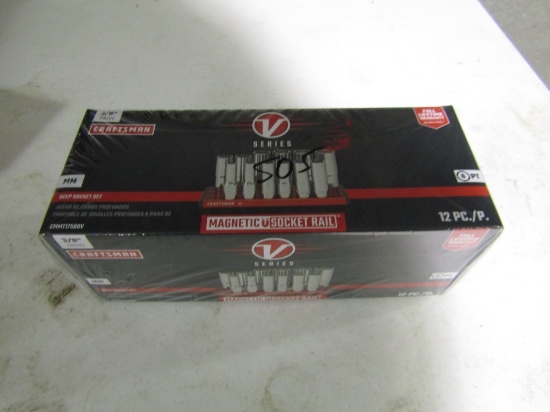 12PC CRAFTSMAN 3/8'' DEEP METRIC SOCKET