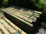 APPROX (36) 4 1/2'' X 7' TREATED FENCE POST - ALL ONE PRICE