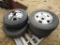 (3) 6 LUG CHEVY TIRES AND RIMS AND (1) DUALLY RIM AND TIRE