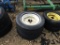 (2) 5 LUG IMPLEMENT TIRES AND RIMS - BOTH ONE PRICE