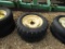 (2) 4 LUG RAKE TIRES AND RIMS - BOTH ONE PRICE