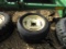 (2) 4 LUG 5.00/15 RAKE TIRES AND RIMS - BOTH ONE PRICE