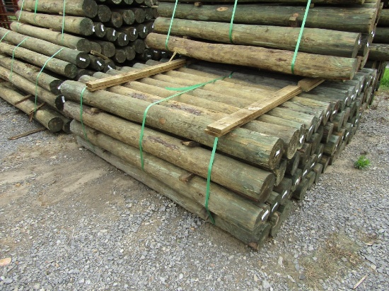 APPROX (28) 6'' X 7' TREATED FENCE POST - ALL ONE PRICE