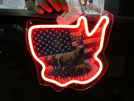USA DEER LED SIGN