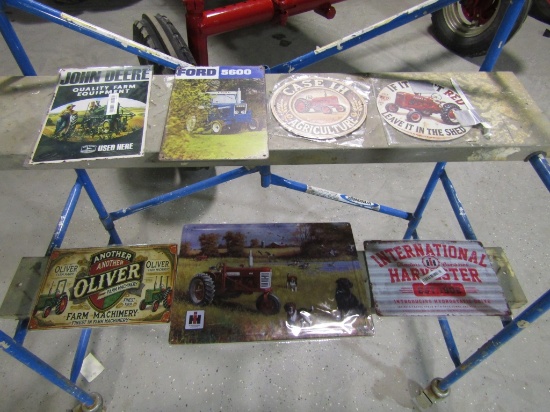 (7) METAL SIGNS - ALL ONE PRICE - SELLING FOR ST JUDE