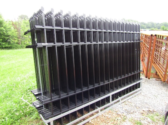 (22) 7FT X 10FT WROUGHT IRON FENCING PANELS - ALL ONE PRICE