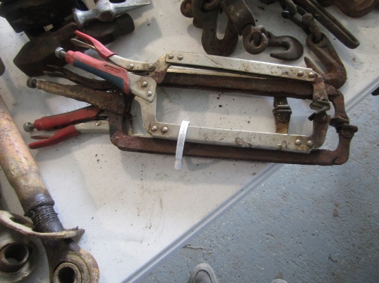 (3) LONG REACH CLAMPS - ALL ONE PRICE