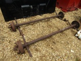 (2) TRAILER AXLES