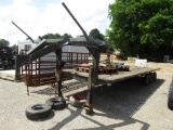 24FT GOOSENECK FLATBED TRAILER - NO TITLE