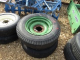 (3) 6.00/16 6 LUG IMPLEMENT TIRES AND RIMS - BOTH ONE PRICE