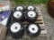 PALLET OF 4.00/8 TIRES AND RIMS - SELLING FOR FFA