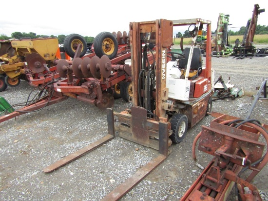 NISSAN FORKLIFT - WAS RUNNING WHEN CAME IN BUT WONT HIT NOW