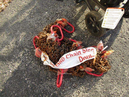 (8) NEW GRADE 80 CHAIN SLINGS - ALL ONE PRICE
