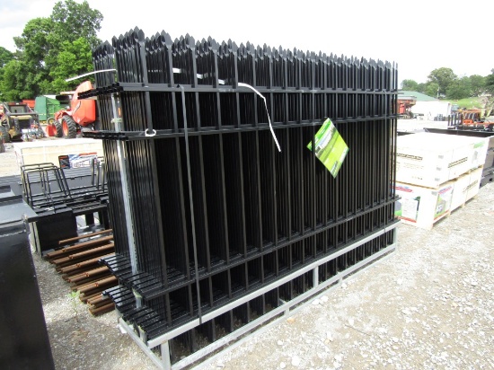 (22) NEW 7FT X 10FT WROUGHT IRON FENC PANELS - ALL ONE PRICE