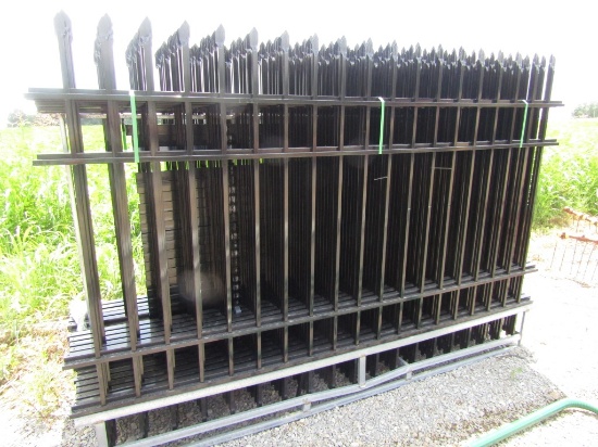 (22) NEW 7FT X 10FT WROUGHT IRON FENC PANELS - ALL ONE PRICE