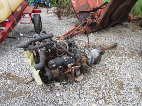 BIG BLOCK CHEVY MOTOR W/MANUAL TRANSMISSION