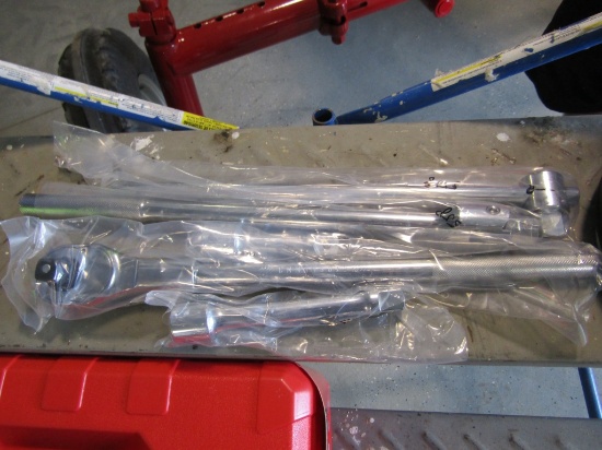 5PC CRAFTSMAN 3/4'' RATCHET-BREAKER BAR- EXTENSION SET