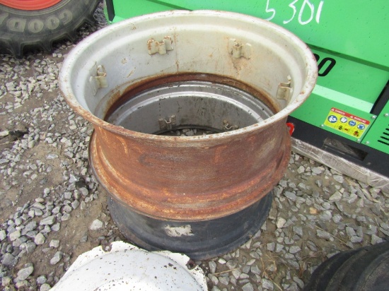 PAIR OF 28'' TRACTOR RIMS - BOTH ONE PRICE