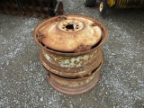 PAIR OF 28'' TRACTOR RIMS - BOTH ONE PRICE