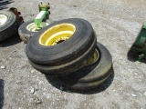 (2) 11L-15 TRACTOR TIRES AND RIMS - BOTH ONE PRICE