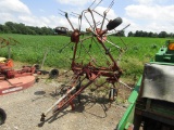 4217 NEW IDEA 4 BASKET HYD FOLD TEDDER