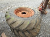 (2) 14.9/26 TRACTOR TIRES AND RIMS - BOTH ONE PRICE