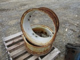 PAIR OF 28'' TRACTOR RIMS - BOTH ONE PRICE