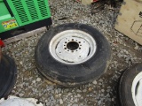 PAIR OF 6.50-16 TRACTOR TIRES AND RIMS - BOTH ONE PRICE