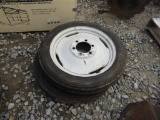 PAIR OF 400-19 TRACTOR TIRES AND RIMS - BOTH ONE PRICE