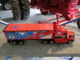 RED BRAND BARBWIRE TOY SEMI TRUCK