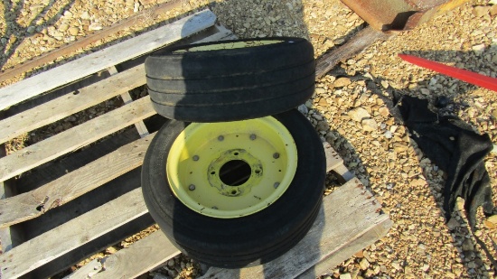 (2) JOHN DEERE BATWING BUSHOG AIRCRAFT TIRES - BOTH ONE PRICE