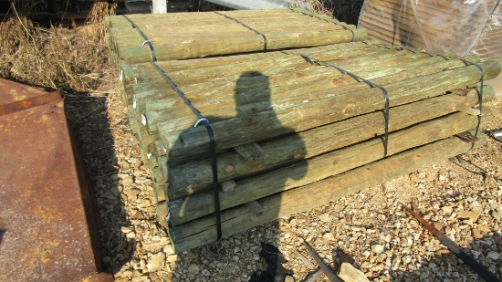 APPROX (36) 4'' X 6.5' TREATED FENCE POST - ALL ONE PRICE