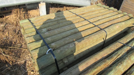 APPROX (36) 4'' X 6.5' TREATED FENCE POST - ALL ONE PRICE