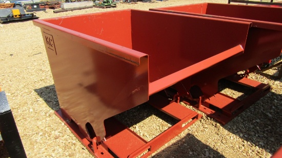 NEW 2 YARD KC FORKLIFT DUMPER