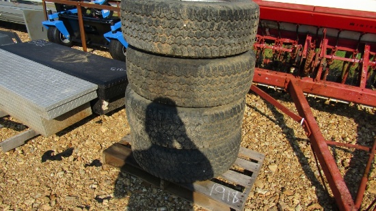 (4) 265/70R16 GOODYEAR 6 LUG GMC TIRES AND RIMS - ALL ONE PRICE