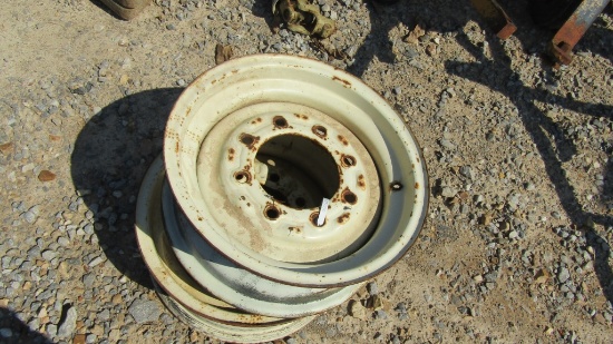 (2) 8 LUG IMPLEMENT RIMS - BOTH ONE PRICE