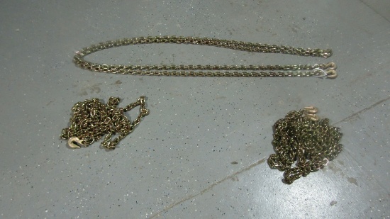 (3) New 20ft 5/16'' Grade 80 Chains - 3x Times The Price