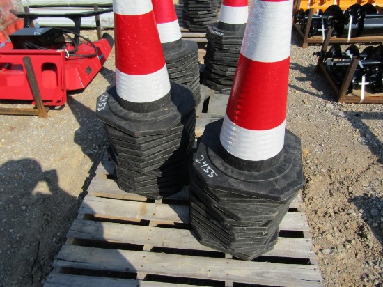 APPROX (25) SAFETY CONES - ALL ONE PRICE