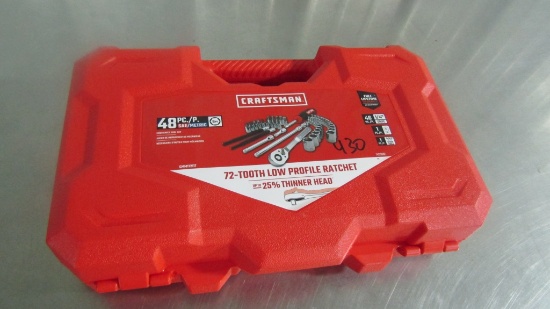 NEW 48PC CRAFTSMAN 1/4'' SAE/METRIC TOOL SET