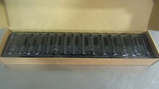 NEW 15PC ARCAN 1/2'' METRIC DEEP IMPACT SOCKET SET