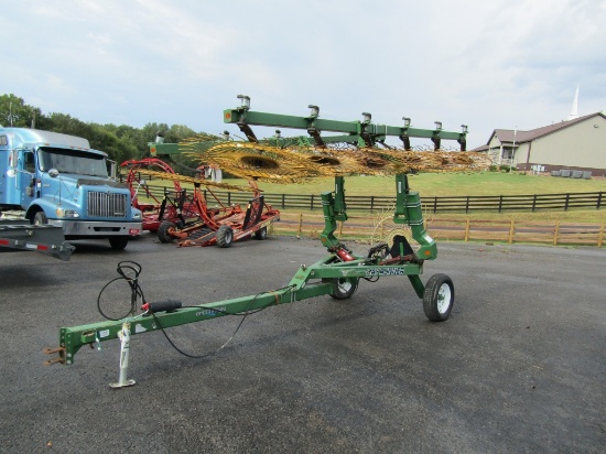 12 WHEEL OGDEN SPEED RAKE W/ KICKER WHEEL