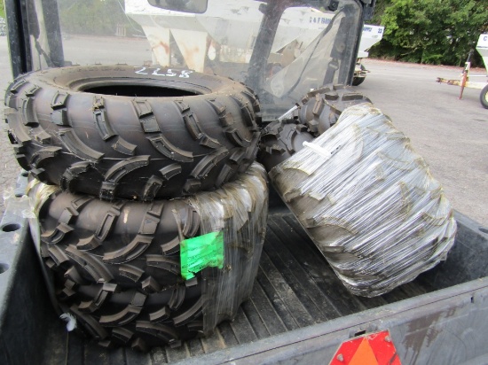 (5) NEW 25X8-12 FOUR WHEELER TIRES - ALL ONE PRICE